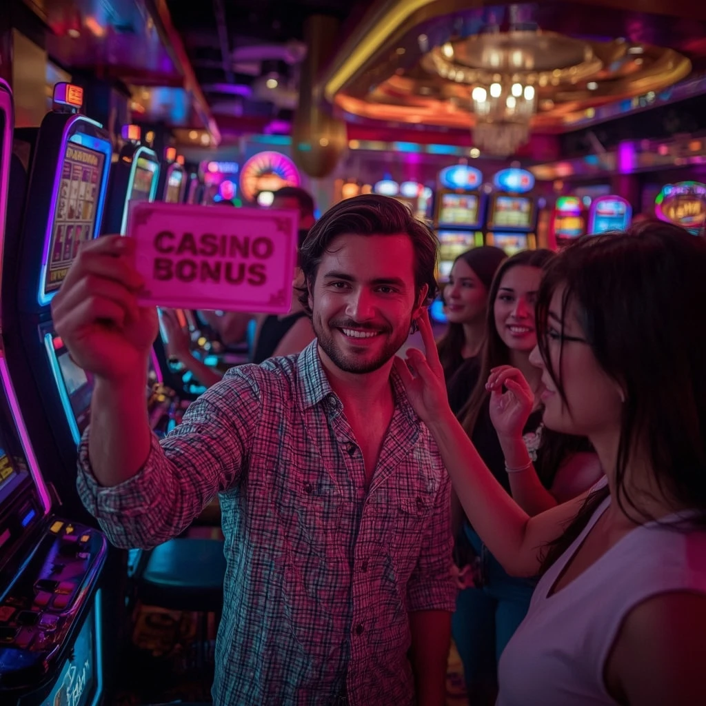 une personne avec un bonus Jackpot City Casino